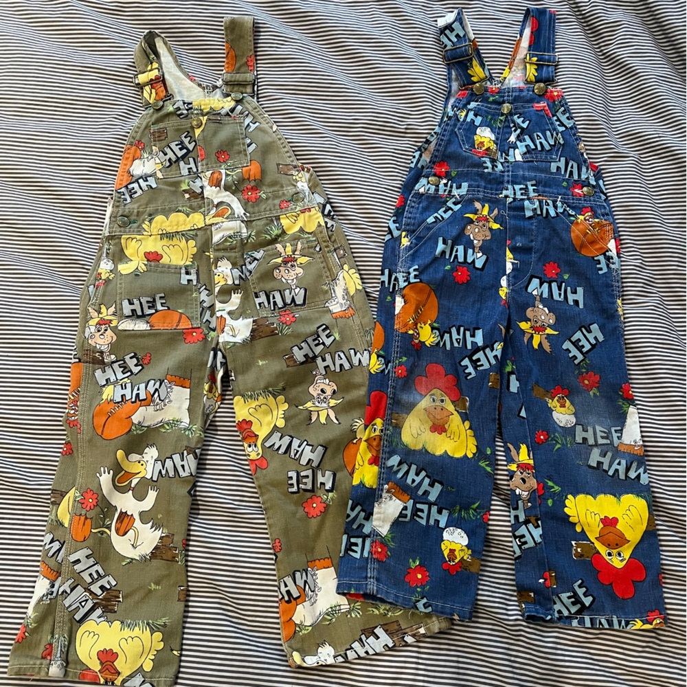 Authentic vintage Liberty x Hee Haw overalls kids size 2/3-3/4
